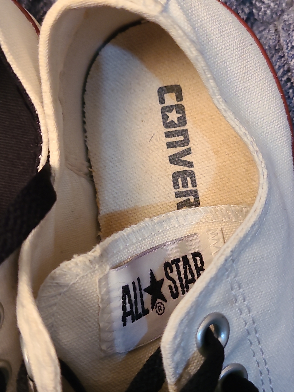 Limited Edition Converse White Low-Top Sneakers Love Hate Graphics Unisex M5 W7 - Picture 9 of 16